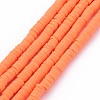 Handmade Polymer Clay Bead Strands CLAY-T002-4mm-61-1
