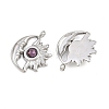 304 Stainless Steel Rhinestone Pendants STAS-Z166-24P-02-2