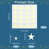 Star Fluorescent PVC Wall Stickers DIY-WH0308-235-2