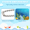 WADORN Rectangle Marine Life Theme PVC Hangtag Ornaments HJEW-WR0001-13-3