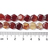 Natural Red Agate Beads Strands G-K359-C13-01-5