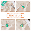 DICOSMETIC DIY Blank Dome Keychain Making Kit DIY-DC0002-15-4