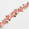 Flower Polyester Trim Ribbon OCOR-WH0057-18A-2