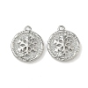 Christmas Brass Micro Pave Clear Cubic Zirconia Pendants KK-A280-03D-P-1
