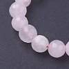 Natural Rose Quartz Beads Strands G-G099-F8mm-15-3