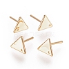 Brass Stud Earring Findings X-KK-N186-63G-2