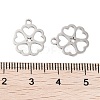 Non-Tarnish 316 Stainless Steel Charms STAS-C096-10F-P-3