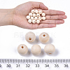 Unfinished Natural Wood Beads X-WOOD-S651-A12mm-LF-4