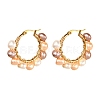 4 Pairs Vintage Natural Pearl Beads Earrings for Girl Women EJEW-JE04643-2