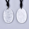 Natural Gemstone Pendant Necklaces NJEW-S421-034-2