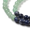 Chakra Natural Red Jasper & Yellow Jade & Green Aventurine & Tiger Eye & Sodalite & Amethyst Beads Strands G-NH0002-E02-6mm-5