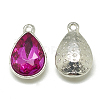 Alloy Glass Charms PALLOY-T028-7x10mm-09-2
