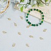 18Pcs Brass Micro Pave Cubic Zirconia Charms ZIRC-BBC0003-42-3