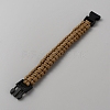 Survival Polyester Cord Bracelet with Plastic Clasps for Hiking Camping Outdoor BJEW-WH0018-54I-2