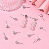 SHEGRACE Brass Cube Stud Earring Findings XGR0106P-121P-5