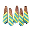 Epoxy Resin & Walnut Wood Pendants RESI-N039-121H-1