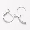 Brass Leverback Earring Findings KK-H670-N-NF-2