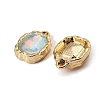 UV Plating Alloy Glass Pendants FIND-K032-33G-2