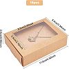 Foldable Drawer Type Creative Kraft Paper Box LS-CON-WH0077-12-2