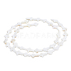 DICOSMETIC 2 Strands Cross Natural Sea Shell Beads Strands SSHEL-DC0001-02-1