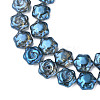 Electroplate Glass Beads Strands EGLA-N008-018-C02-3