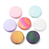 UV Plating Rainbow Iridescent Acrylic Beads OACR-A029-17-1