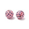 Independence Day Themes Wood European Beads WOOD-I014-01A-1