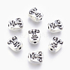 Tibetan Style Alloy Human Face Beads LS-TIBEP-GC184-AS-NR-1