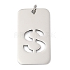 304 Stainless Steel Pendants STAS-M115-01P-S-1