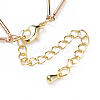 (Jewelry Parties Factory Sale)Brass Bar Link Chain Bracelets BJEW-JB04504-05-3