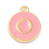 Golden Plated Alloy Enamel Charms ENAM-Q437-14O-1