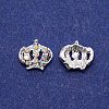 Crown Alloy Rhinestone Nail Art Cabochons MRMJ-WH0075-22-1