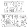 Carbon Steel Cutting Dies Stencils DIY-WH0170-353-10