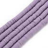 Handmade Polymer Clay Bead Strands X-CLAY-T002-6mm-58-1