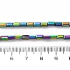 Electroplate Transparent Glass Beads Strands EGLA-H106-01A-FP01-4
