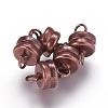 Brass Magnetic Clasps with Loops KK-P114-07R-1