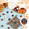 GOMAKERER 120Pcs 3 Colors Wood European Beads WOOD-GO0001-10-5