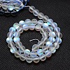 Synthetical Moonstone Beads Strands G-G585-10mm-02-2