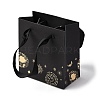 Sun Moon Star Printed Paper Gift Bags with Cotton Handles CARB-F013-02-1