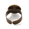 Antique Bronze Brass Finger Ring Shanks X-UNKW-C2902-AB-3