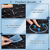 Rhombus Pattern PVC Leather Quilted Foam Backed Fabric FIND-WH0420-138-3