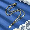 Brass Pendant Necklaces with Curb & Paperclip Chains NJEW-JN04608-01-2