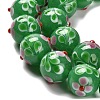 Handmade Lampwork Bumpy Beads Strands LAMP-A005-01C-2