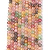 Ombre Effect Dyed Crackle Glass Beads Strands GLAA-Q106-01A-B17-2