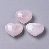 Natural Rose Quartz Heart Love Stone X-G-G798-14-1