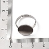 Non-Tarnish 304 Stainless Steel Pad Ring Settings STAS-K278-11E-P-5