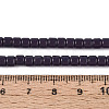 Opaque Solid Color Glass Beads Strands LS-GLAA-N065-4x4mm-C07-4