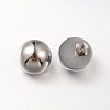 304 Stainless Steel Necklaces and Domed Ear Studs Jewelry Sets X-SJEW-L377-07P-4