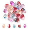 20Pcs 5 Colors Two Tone Transparent Spray Painted Glass Charms GLAA-YW0001-92-2