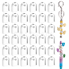 100Pcs Transparent Acrylic DIY Semicircle Shape Charms for Pen OACR-GA0001-29-1